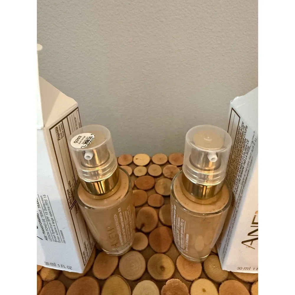 2 Avon Anew Age-Transforming Liquid Foundation lotion PURE BEIGE - EXPIRED